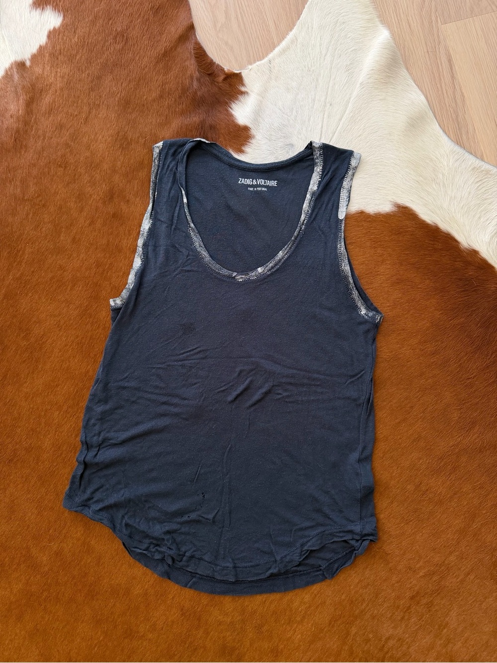 Zadig & Voltaire Tam foil trim tank size S